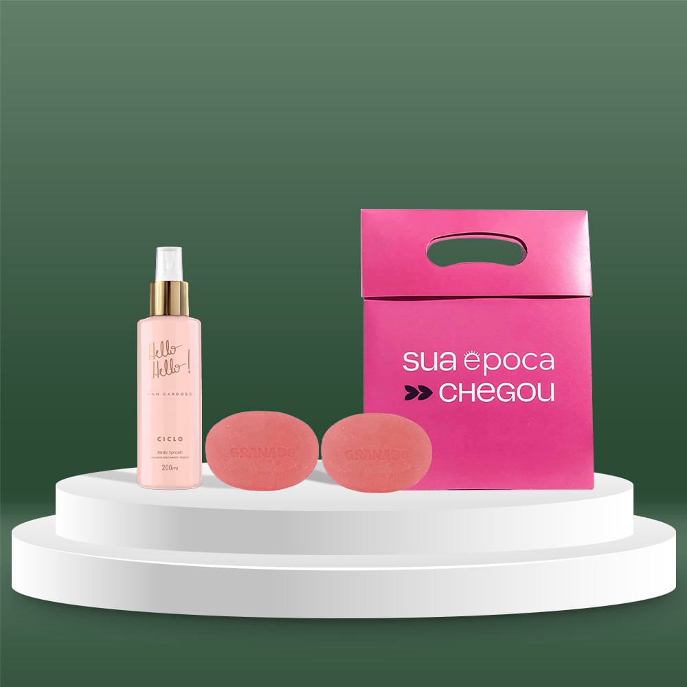 Ciclo Cosmeticos + Granado Kit Presente de Natal - Body Splash Hello Hello + 2 Unidades Sabonete em Barra + Sacola Presenteável ÚNICO 3