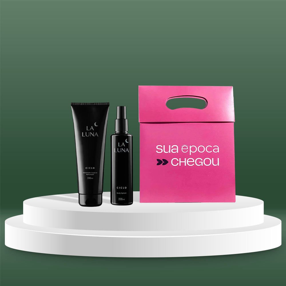 Ciclo Cosméticos Cosméticos La Luna Kit Presente de Natal - Body Splash + Loção Hidratante + Sacola Presenteável ÚNICO 3