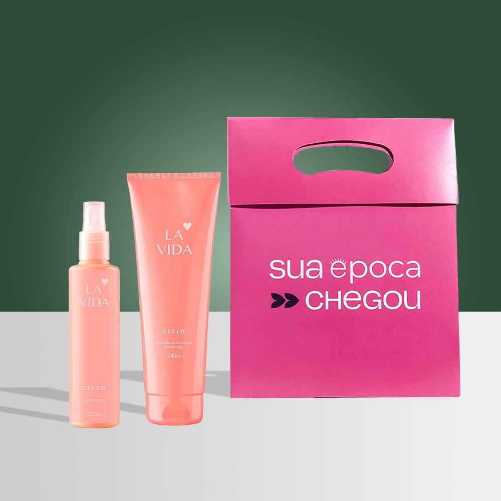 La Vida Ciclo Cosméticos Kit - Body Splash + Loção Hidratante + Sacola Presenteável ÚNICO 2