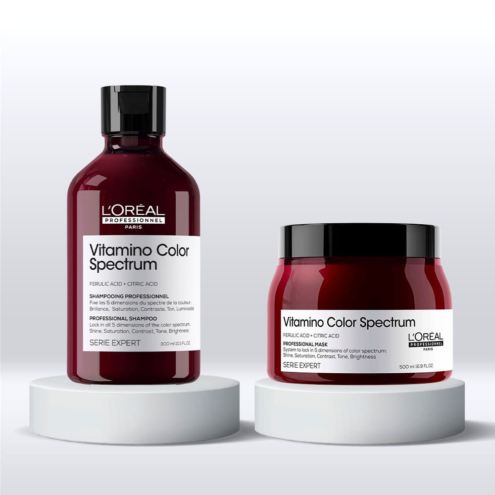 L'Oréal Professionnel Vitamino Color Spectrum Kit – Shampoo + Condicionador ÚNICO 3