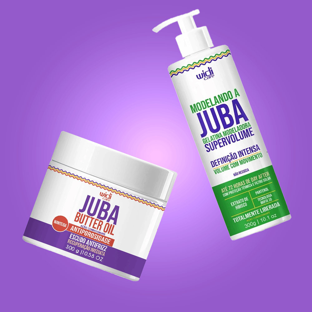Widi Juba Super Volume e Antiporosidade Kit - Gelatina Super Volume Juba + Máscara Antiporosidade Juba ÚNICO 2