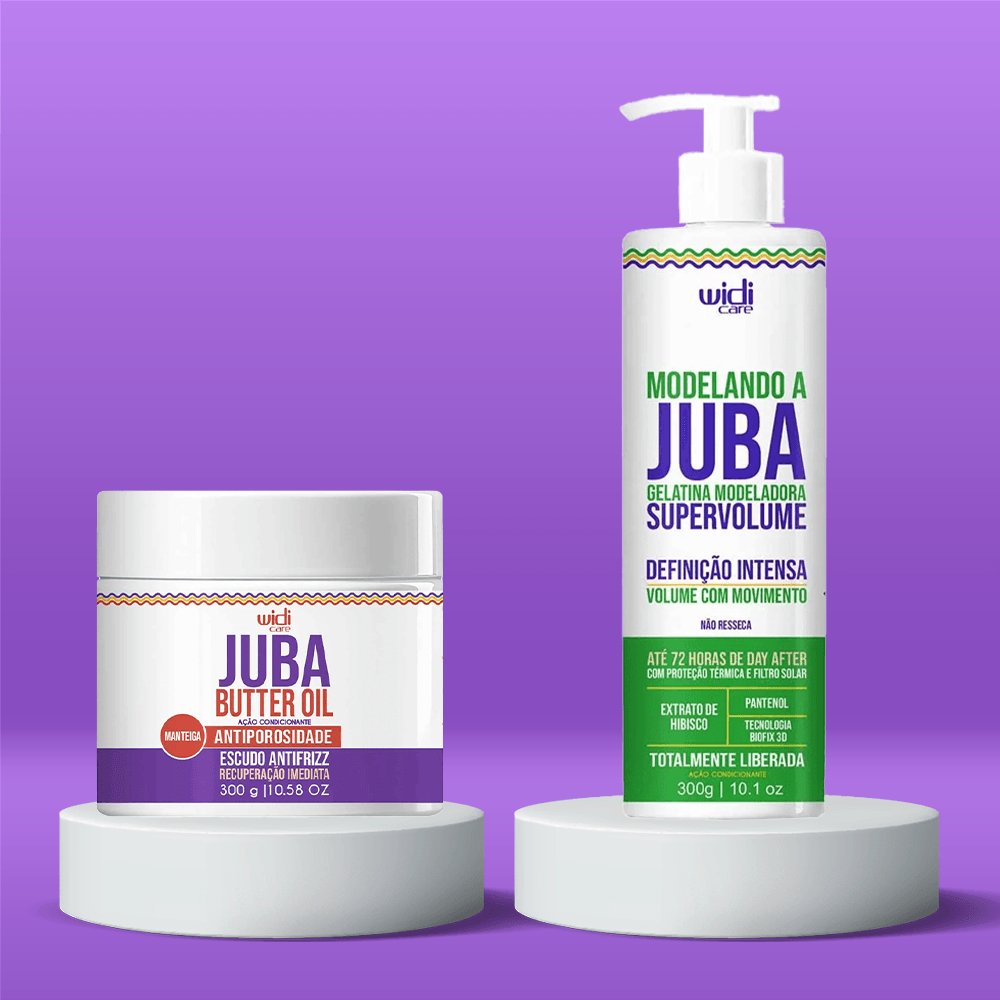 Widi Juba Super Volume e Antiporosidade Kit - Gelatina Super Volume Juba + Máscara Antiporosidade Juba ÚNICO 3