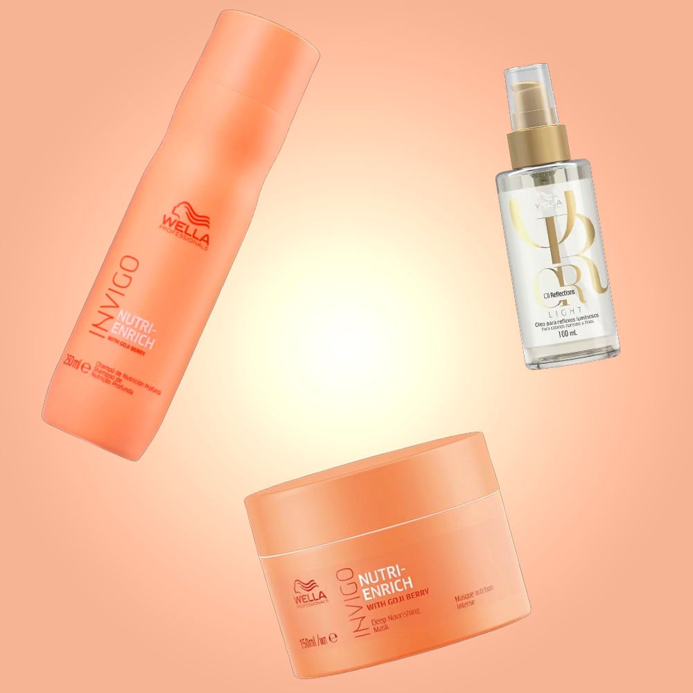 Wella Professionals Kit – Shampoo + Máscara + Óleo ÚNICO 2