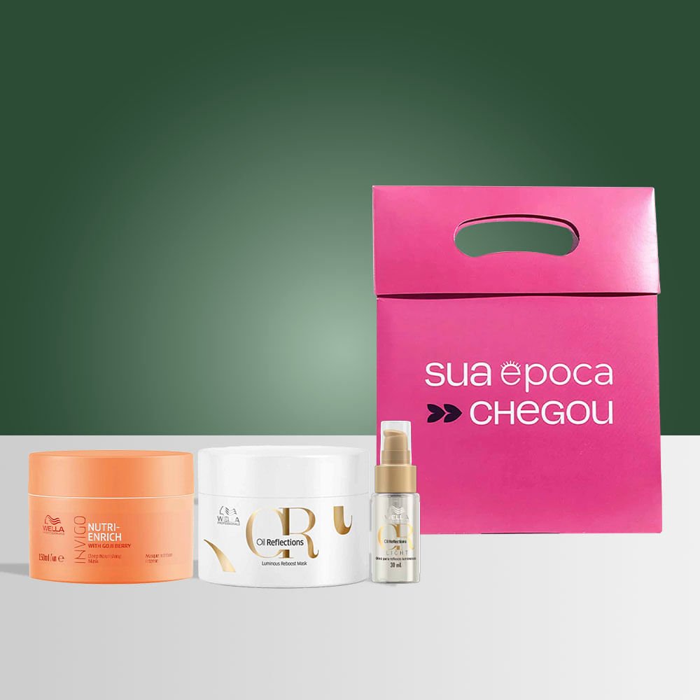 Kit de Natal Wella Professionals - Máscara Invigo Nutri-Enrich + Máscara Oil Reflections + Óleo Capilar + Sacola Presenteável ÚNICO 2