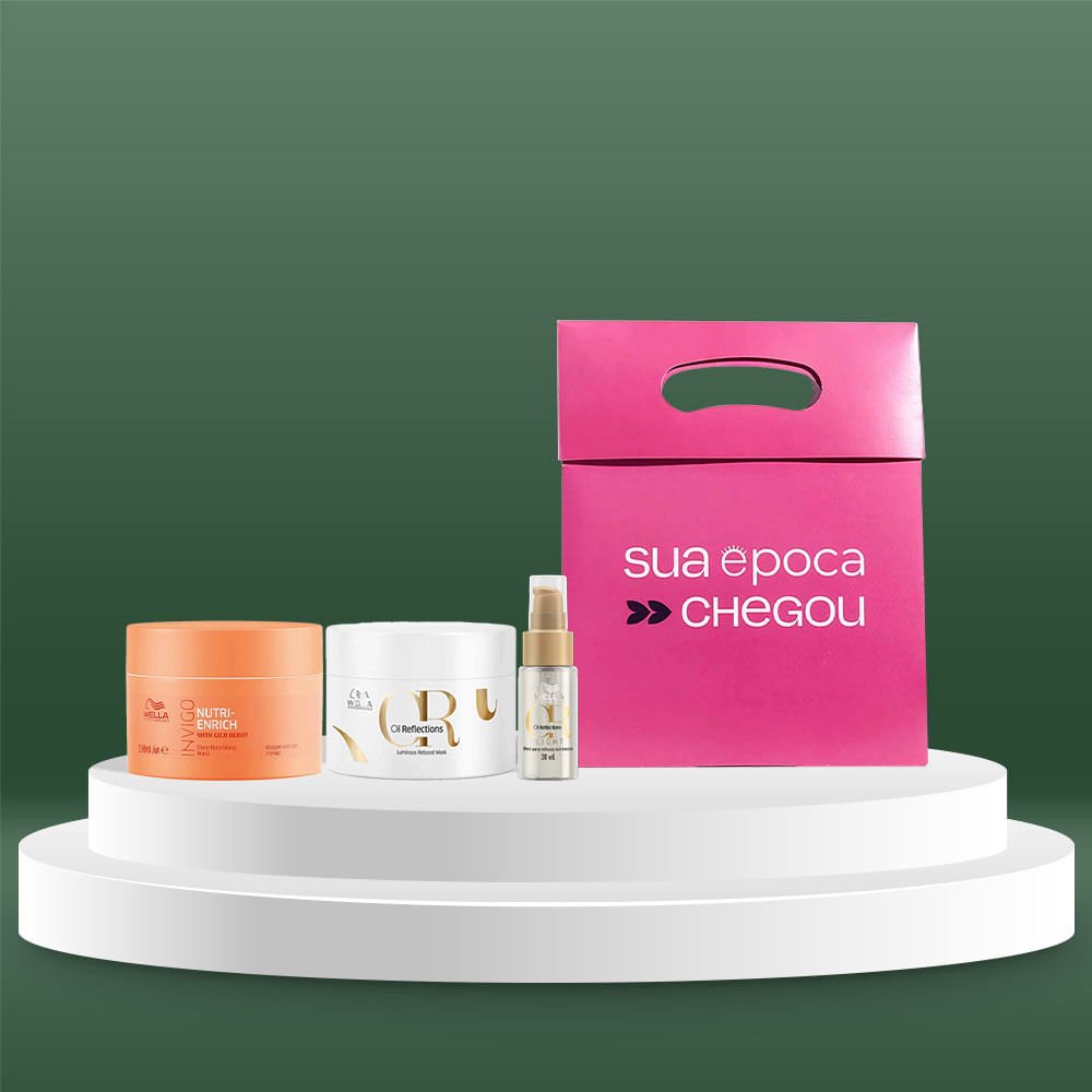 Kit de Natal Wella Professionals - Máscara Invigo Nutri-Enrich + Máscara Oil Reflections + Óleo Capilar + Sacola Presenteável ÚNICO 3