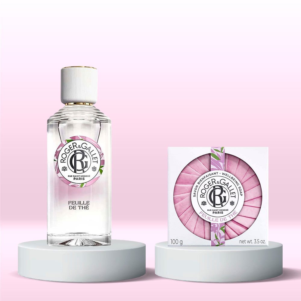 Roger E Gallet Feuille de The Kit - Perfume Feminino Deo Colônia + Sabonete ÚNICO 2