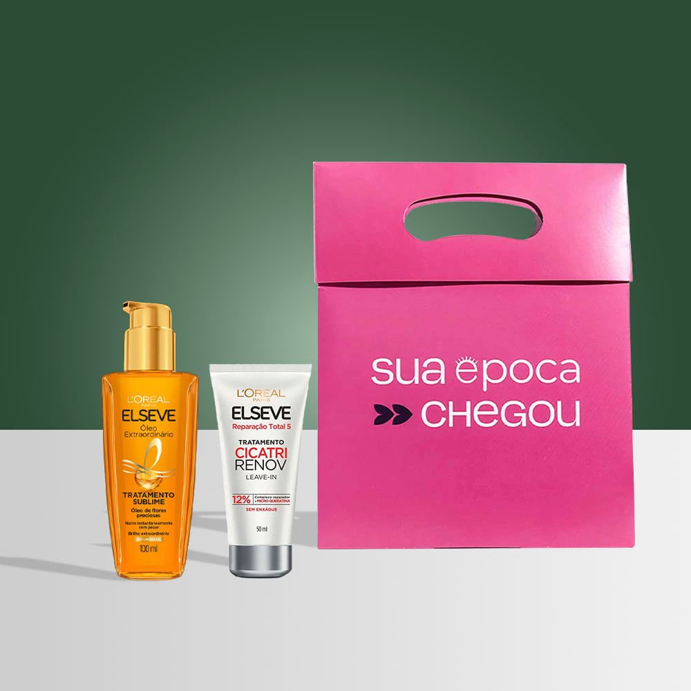 Kit de Natal Elseve - Leave-in + Óleo Extraordinário + Sacola Presenteável ÚNICO 2