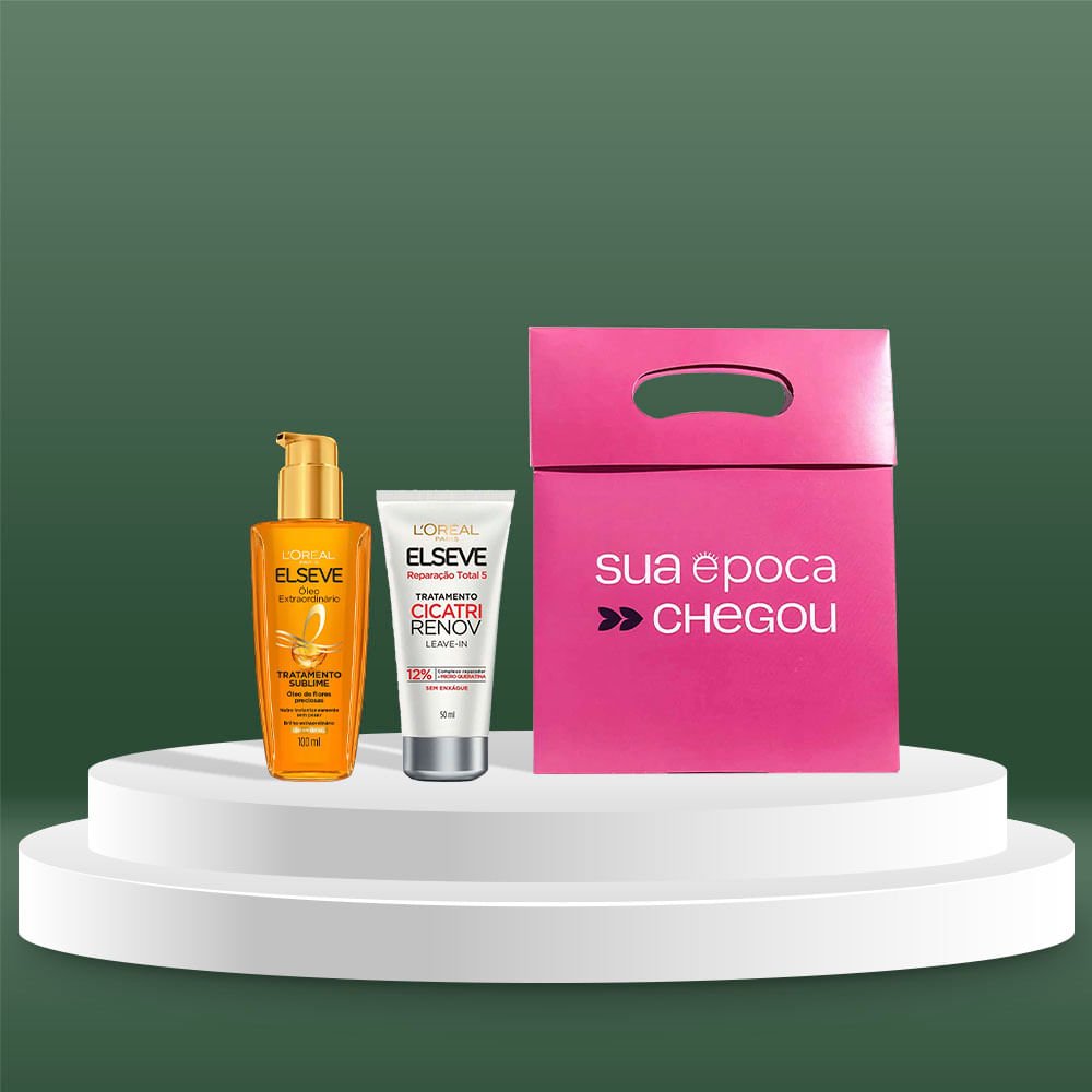 Kit de Natal Elseve - Leave-in + Óleo Extraordinário + Sacola Presenteável ÚNICO 3