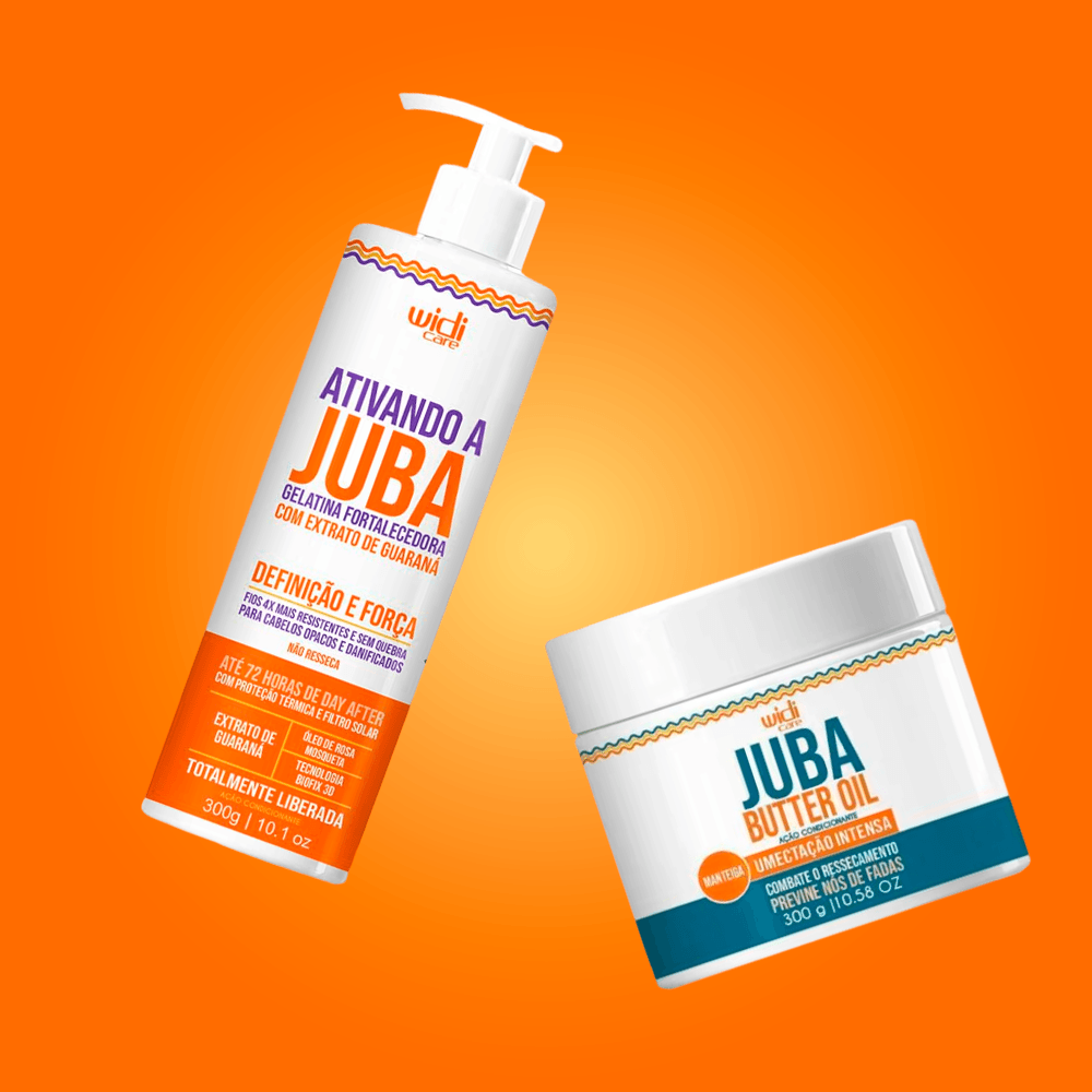 Widi Juba Fortalecimento e Umectação Kit - Gelatina Fortalecedora + Máscara Butter Oil Umectação ÚNICO 2