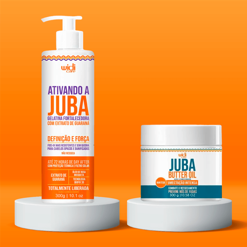 Widi Juba Fortalecimento e Umectação Kit - Gelatina Fortalecedora + Máscara Butter Oil Umectação ÚNICO 3