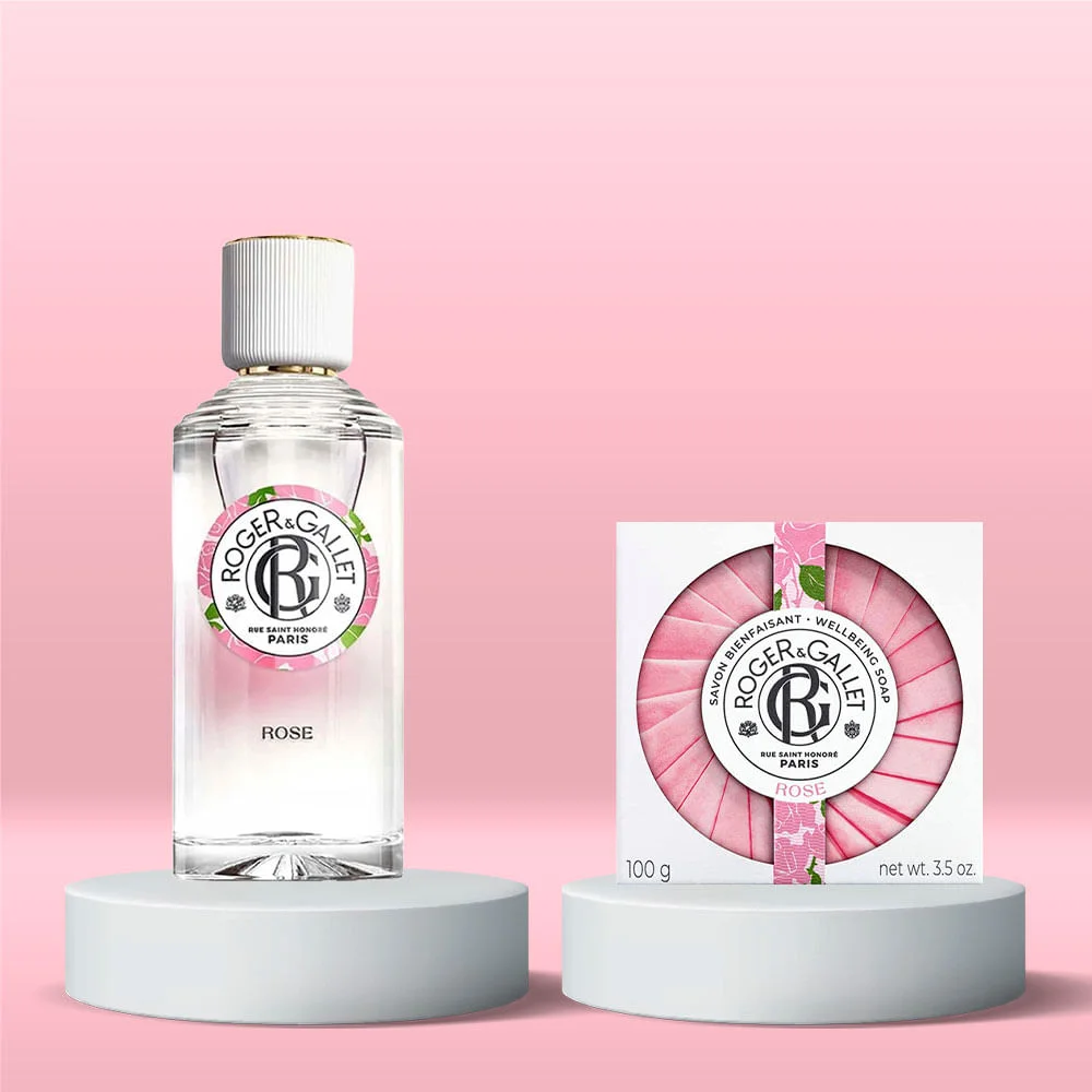 Roger E Gallet Rose Kit - Perfume Feminino Deo Colônia + Sabonete ÚNICO 3
