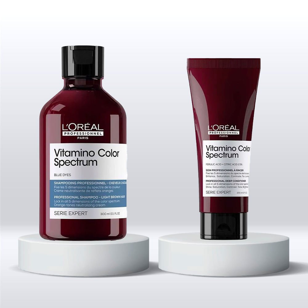 L'Oréal Professionnel Vitamino Color Spectrum Kit - Shampoo Matizador Tons Alaranjados + Condicionador ÚNICO 3