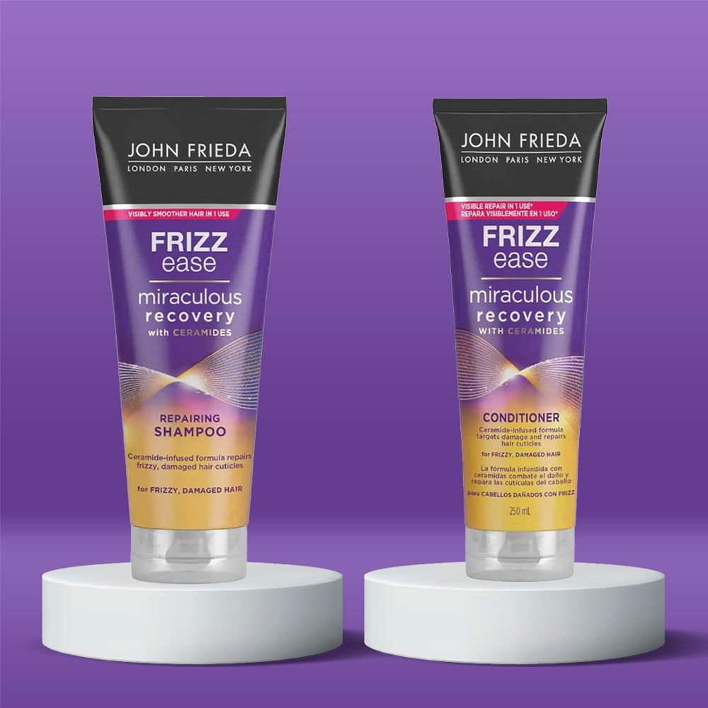 John Frieda Frizz Ease Miraculous Kit – Shampoo + Condicionador ÚNICO 3