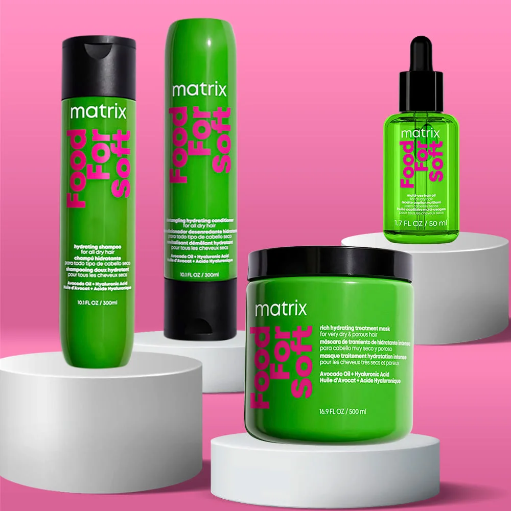 Matrix Food For Soft Kit – Shampoo + Condicionador + Máscara + Óleo Capilar ÚNICO 3