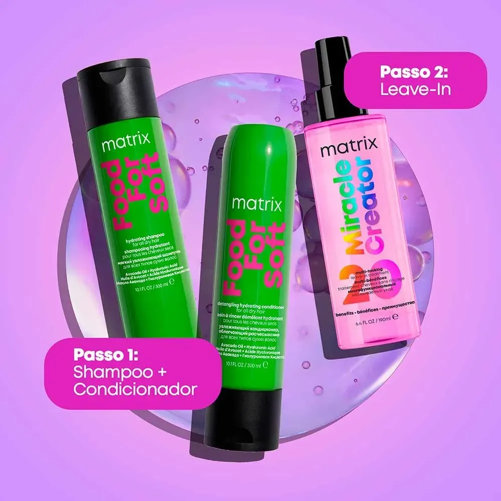 Matrix Food For Soft Kit – Shampo + Tratamento Spray Multíbenefícios ÚNICO 4