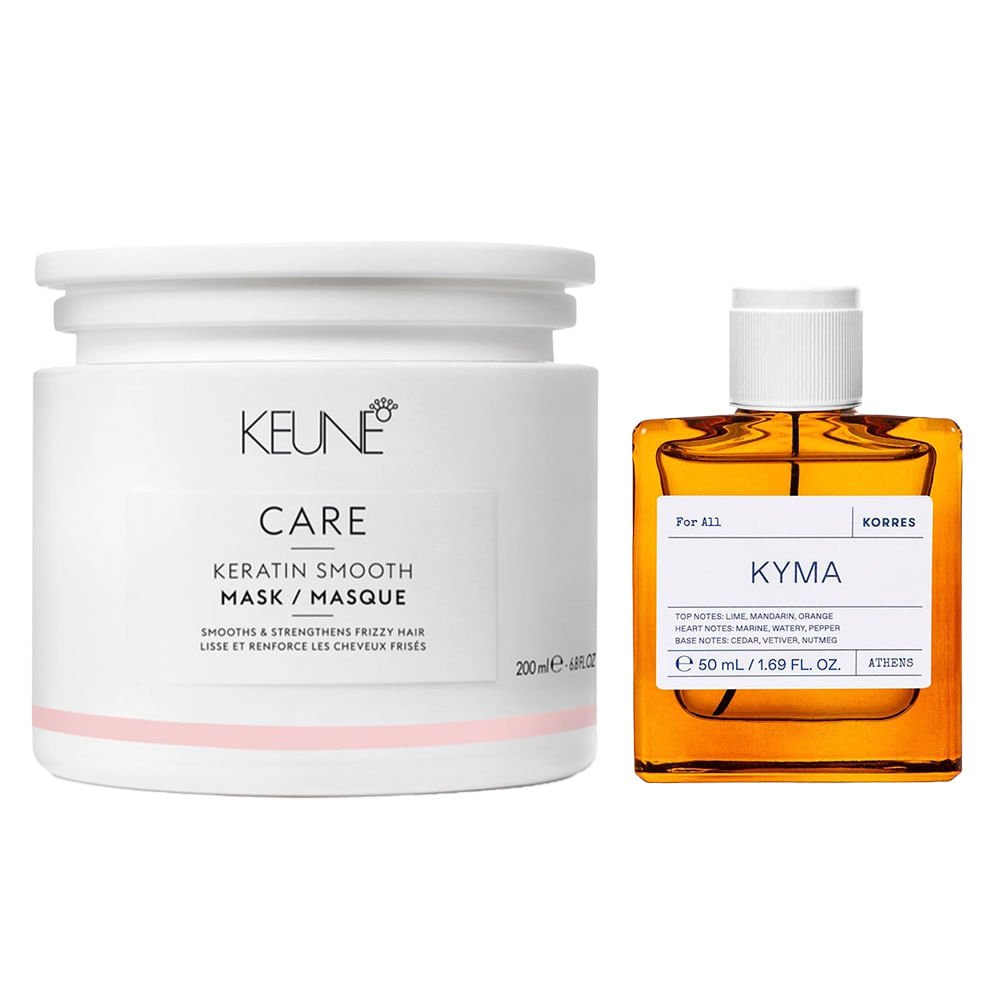 Keune & Korres Kit – Máscara + Perfume Kyma Unissex Deo Colônia