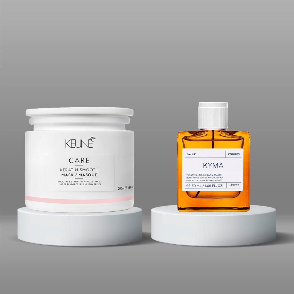 Keune & Korres Kit – Máscara + Perfume Kyma Unissex Deo Colônia ÚNICO 3