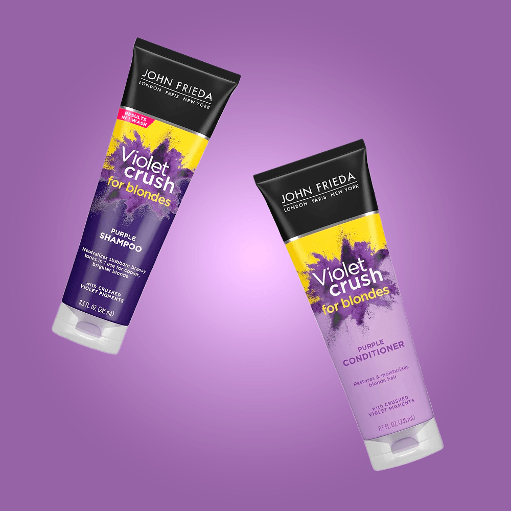 John Frieda Violet Crush For Blondes Kit – Shampoo + Condicionador ÚNICO 2