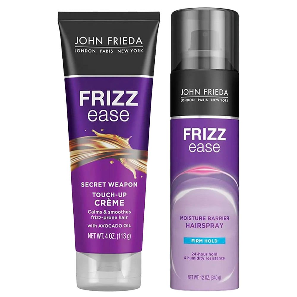 John Frieda Kit - Creme para Pentear Secret Weapon + Spray Fixador Frizz Ease Moisture