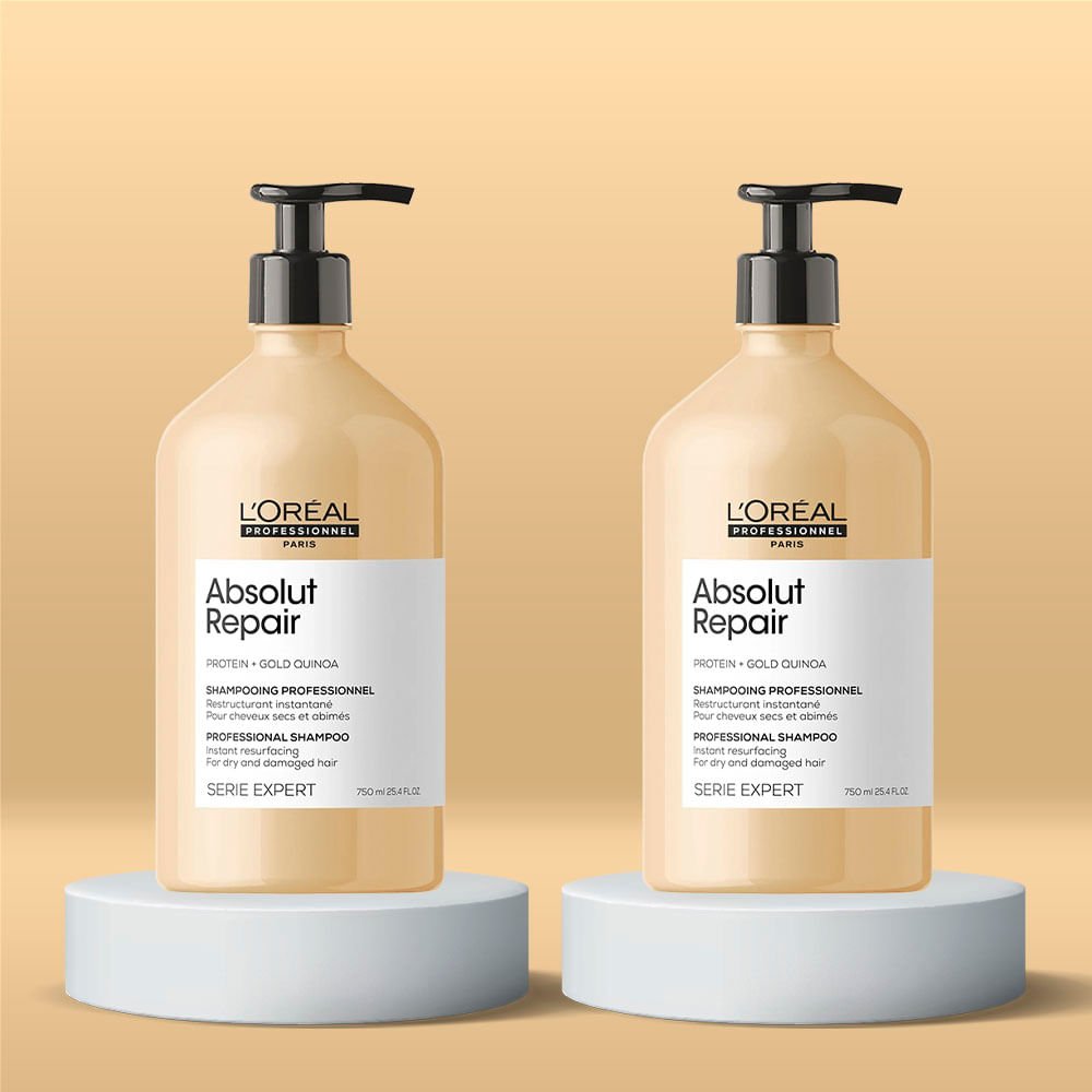 L'Oréal Professionnel Absolut Repair Gold Quinoa + Protein Kit – Shampoo com 2 Unidades ÚNICO 3