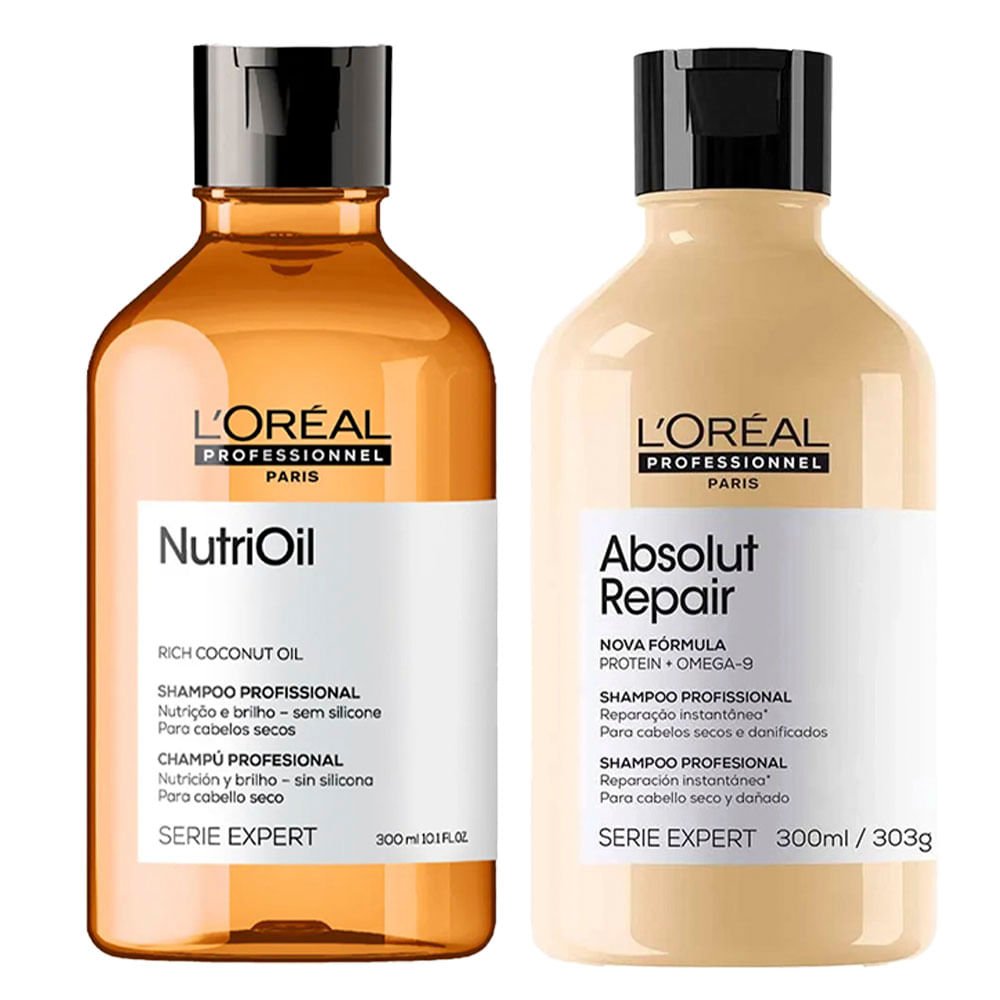 L'Oréal Professionnel Kit – Shampoo Absolut Repair + Shampoo NutriOil