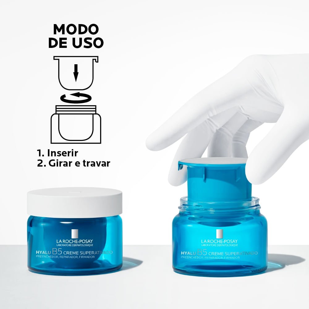 Creme Facial Antirrugas Superativado La Roche-Posay Hyalu B5 Refil 50g 9