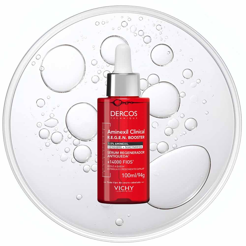 Sérum Regenerador Antiqueda Vichy Dercos Aminexil Clinical Regen Booster 100ml 2
