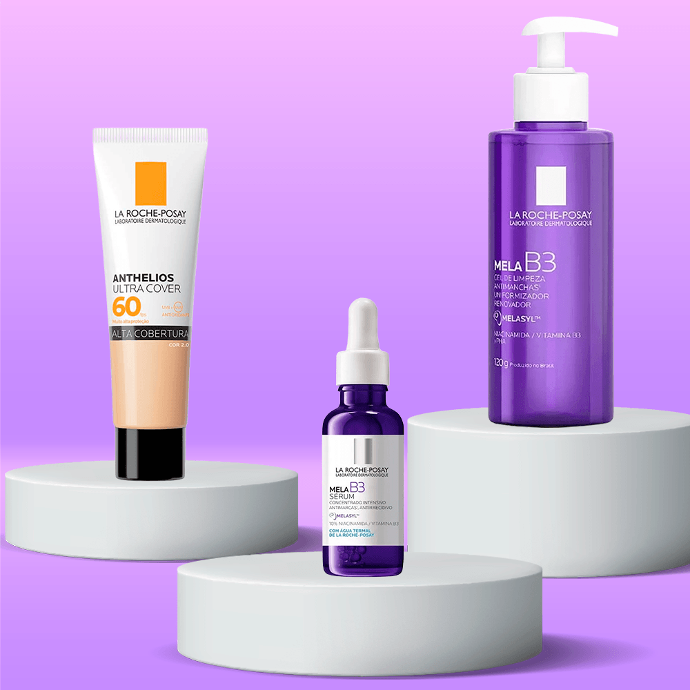 Kit La Roche-Posay MelaB3 - Gel de Limpeza + Sérum + Protetor Solar Facial FPS 60 ÚNICO 2