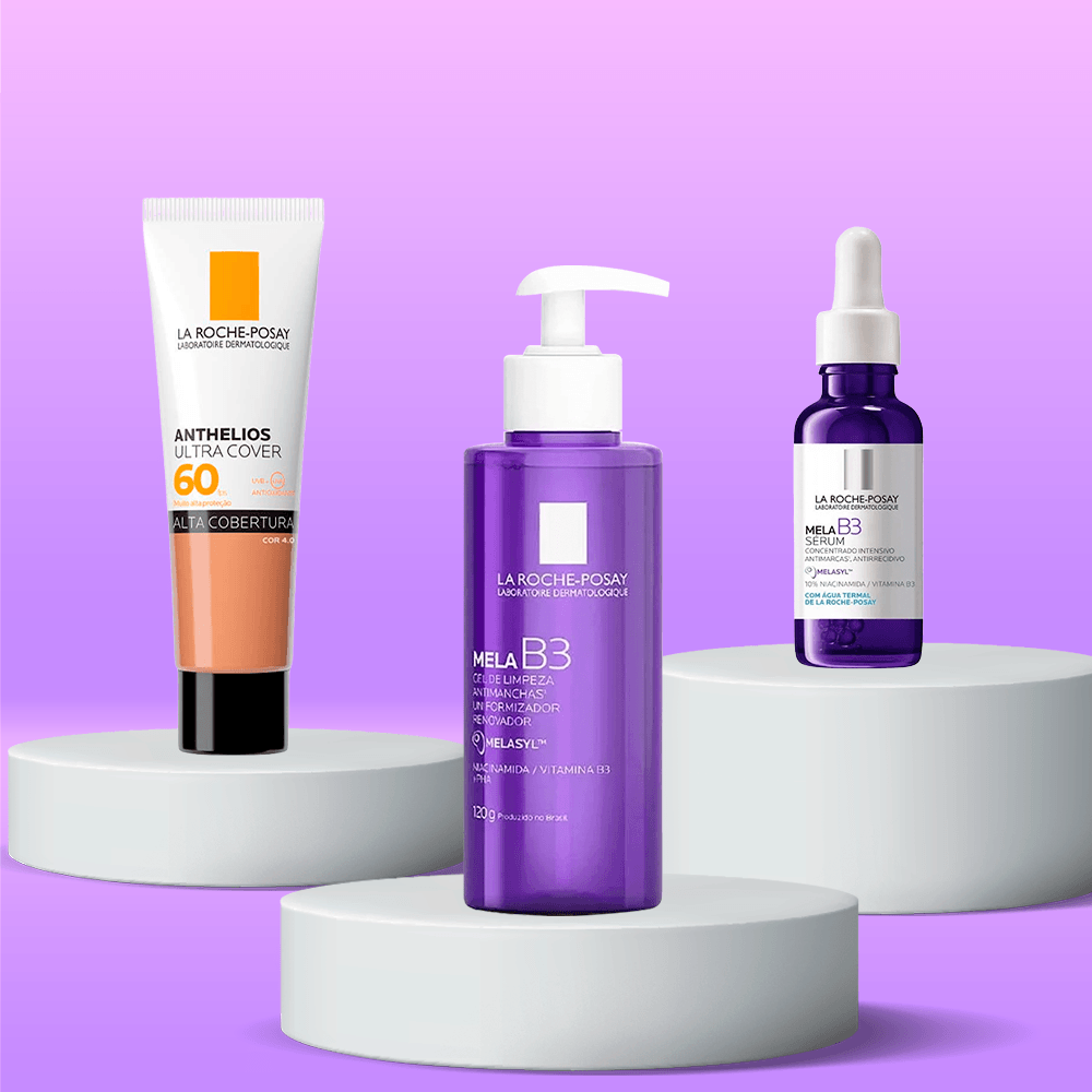 Kit La Roche-Posay MelaB3 - Gel de Limpeza + Sérum + Protetor Solar Facial FPS 60 ÚNICO 2