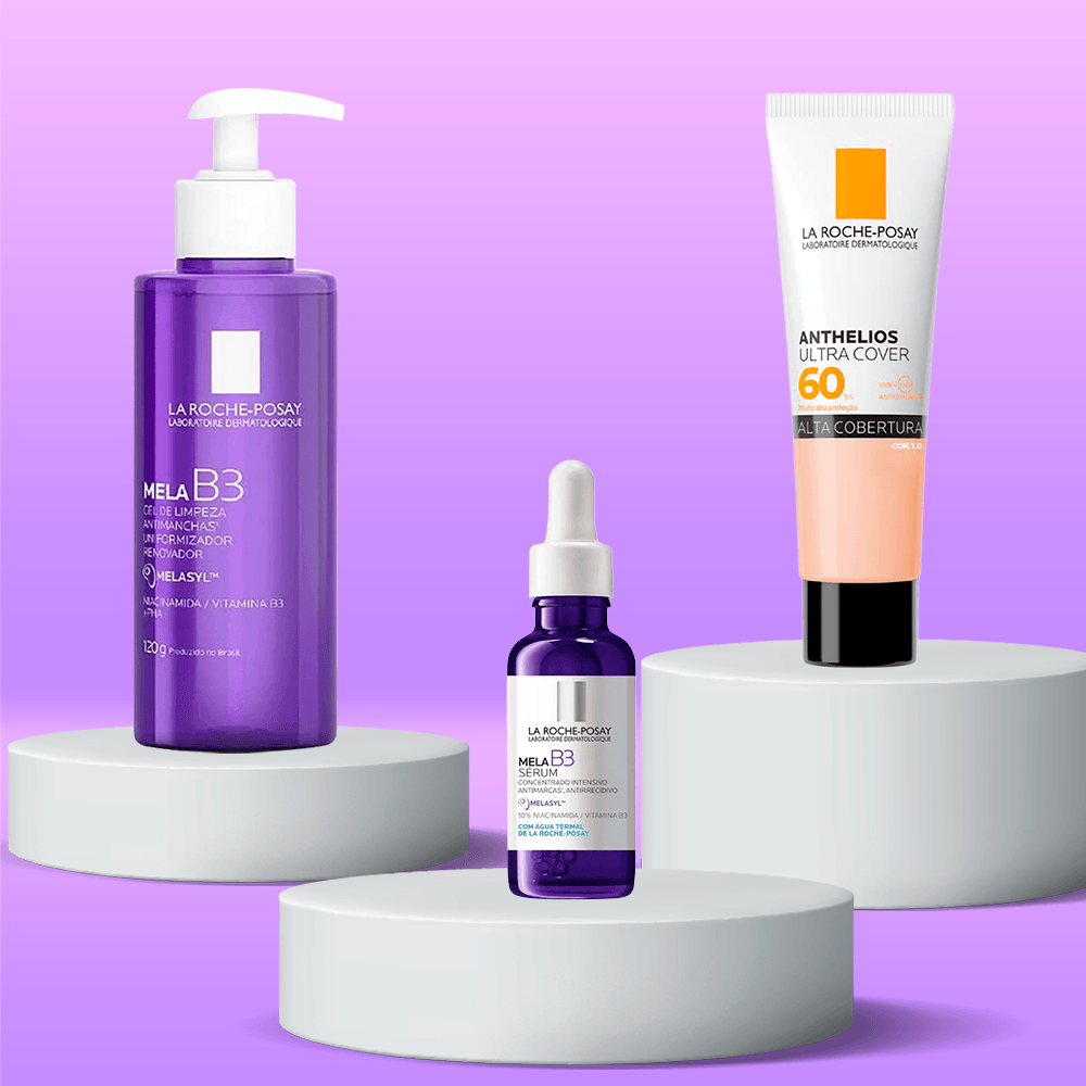 Kit La Roche-Posay MelaB3 - Gel de Limpeza + Sérum + Protetor Solar Facial FPS 60 ÚNICO 2