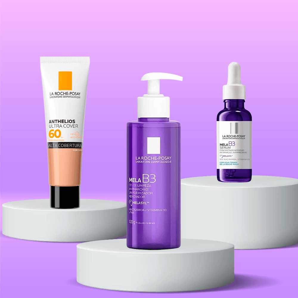 Kit La Roche-Posay MelaB3 - Gel de Limpeza + Sérum + Protetor Solar Facial FPS 60 ÚNICO 2