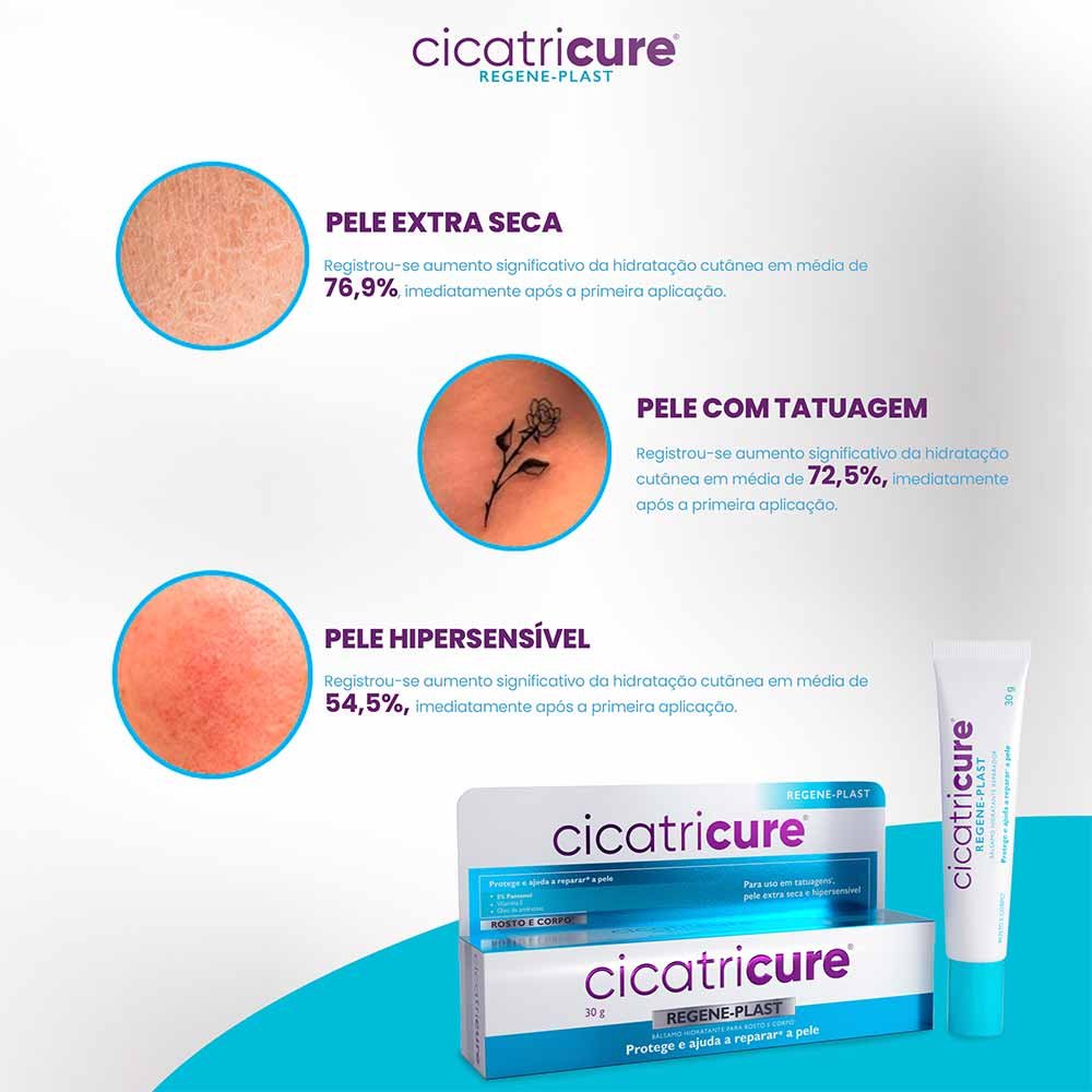 Bálsamo Hidratante Reparador Cicatricure Regene-Plast 30g 6
