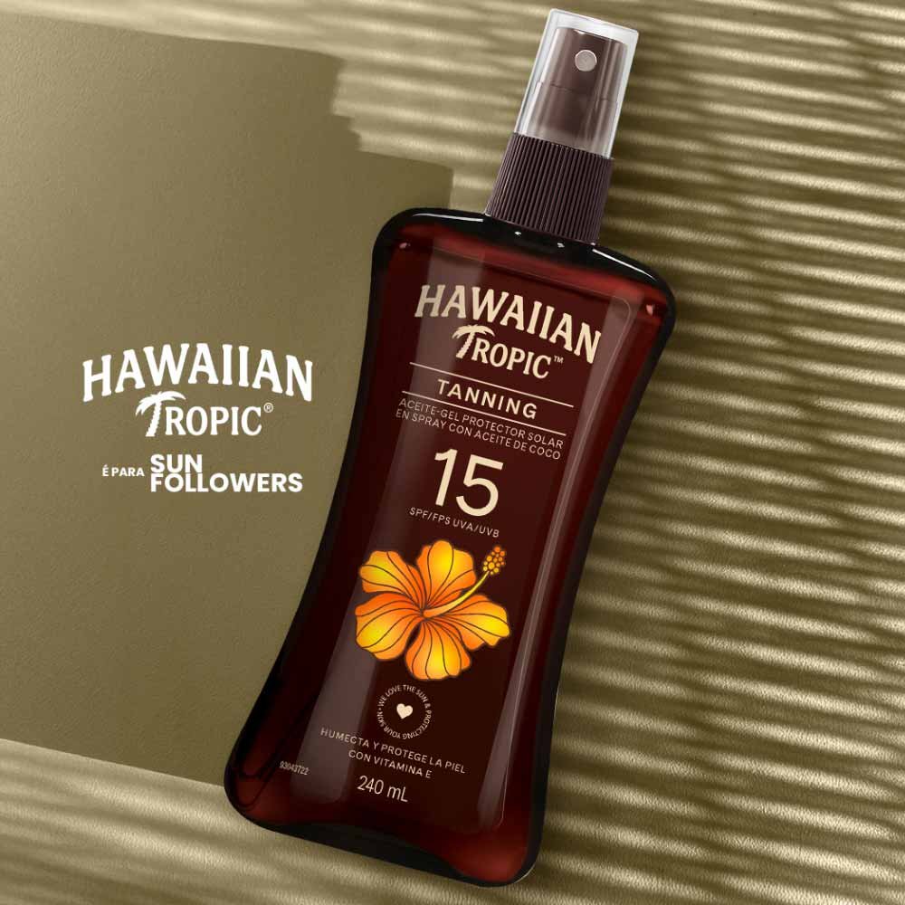 Protetor Solar Hawaiian Tropic Aceite Oil FPS 15 240ml 3
