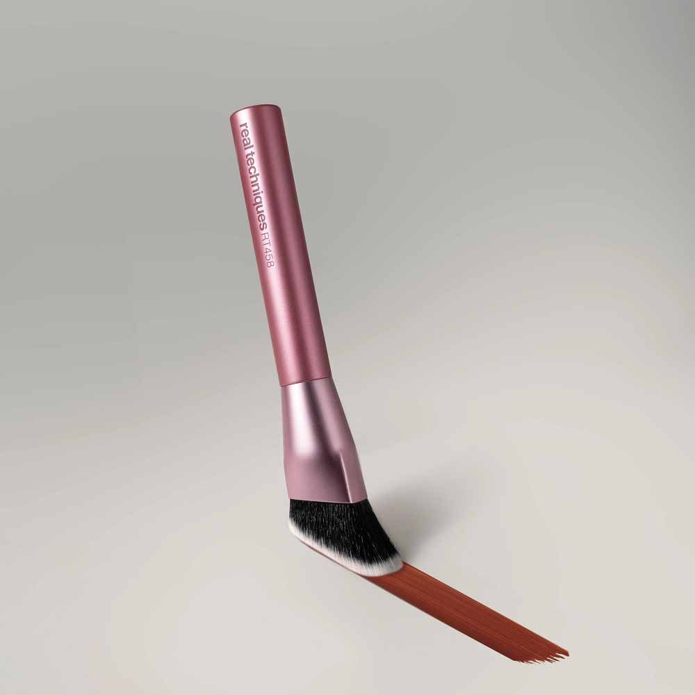 Pincel de Contorno Real Techniques Cheek Hugging Brush Rosa 2