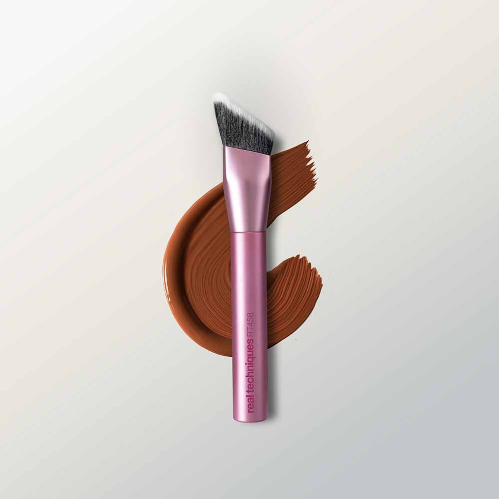 Pincel de Contorno Real Techniques Cheek Hugging Brush Rosa 3