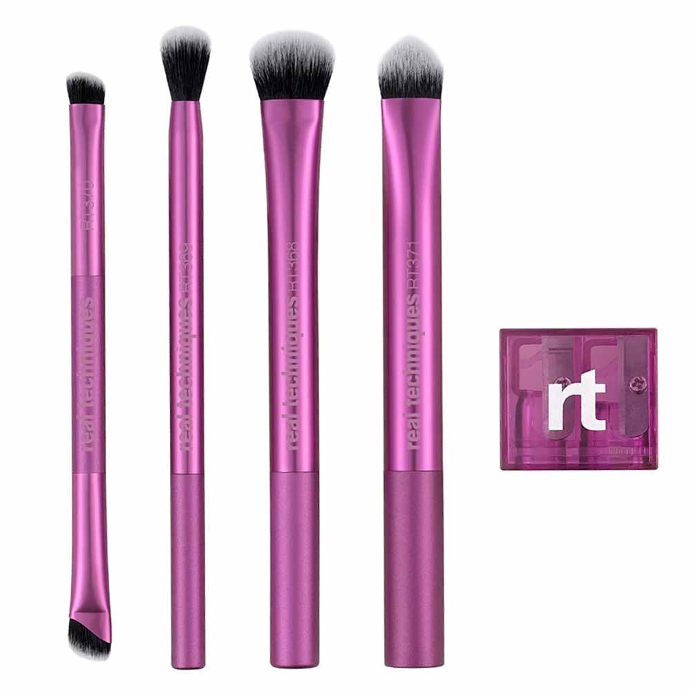 Real Techniques Eye-Conic Essentials Brush Kit - 4 Pincéis + 1 Apontador