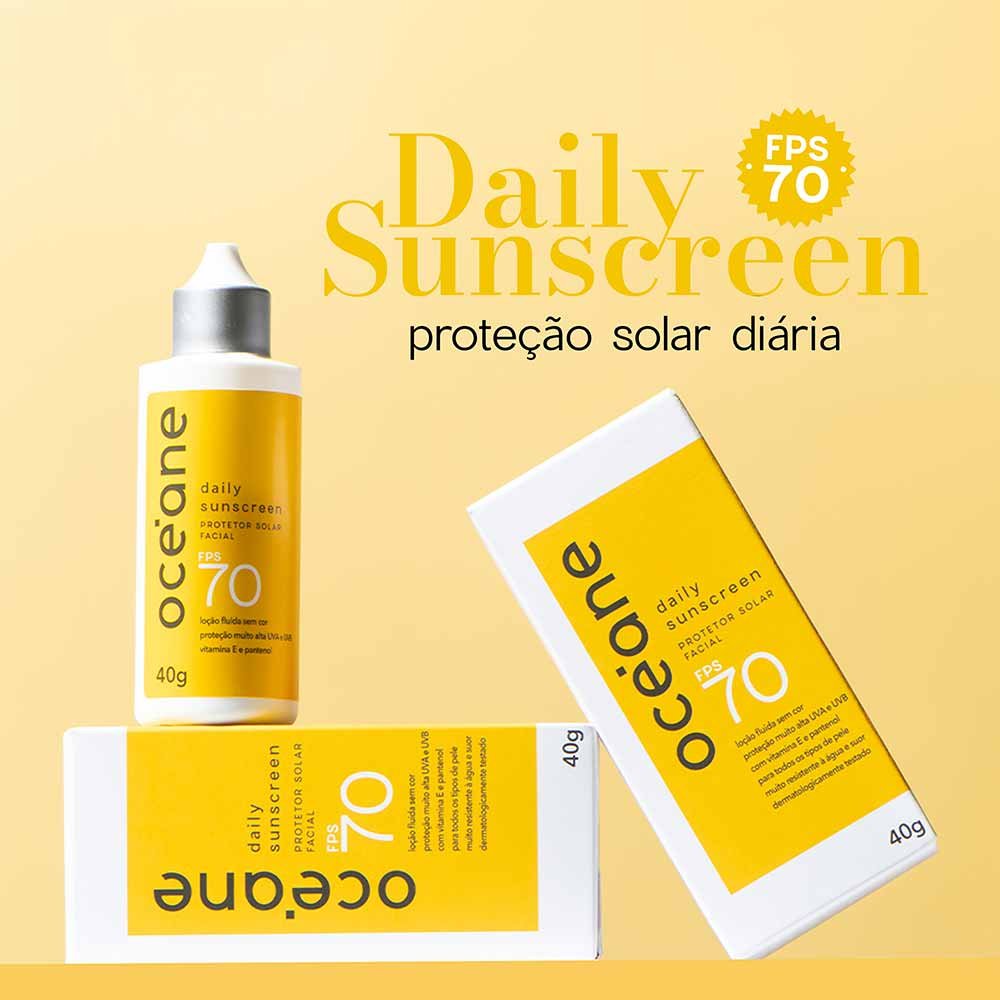 Protetor Solar Facial Océane Daily Sunscreenl Fps70 40g 8