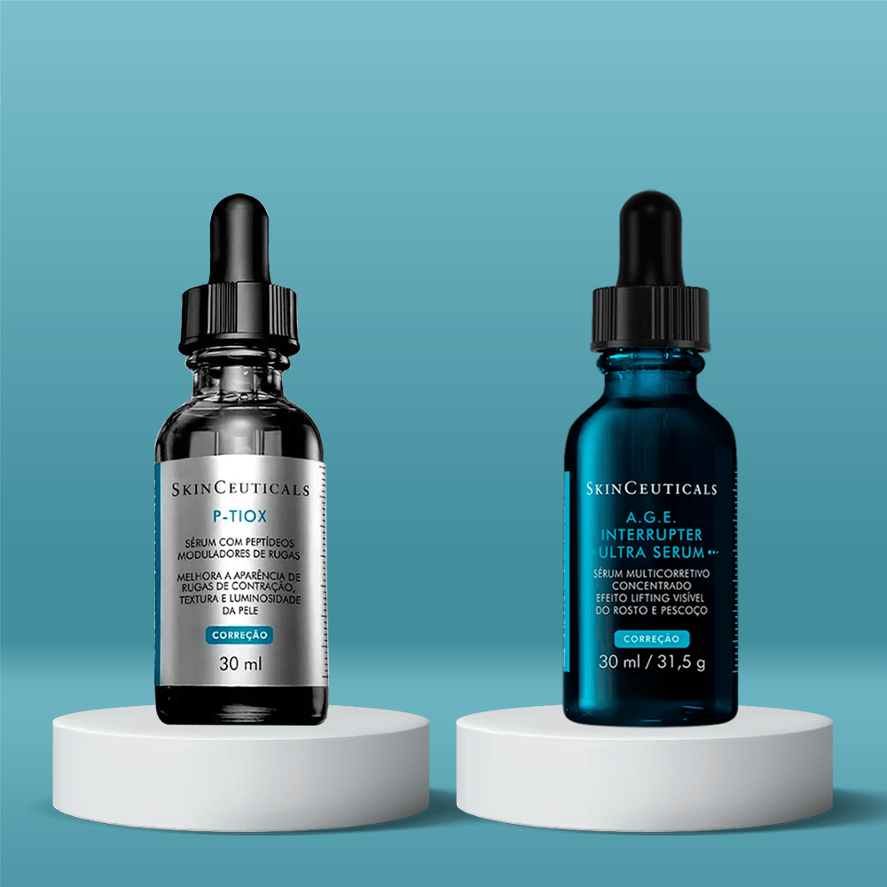 Kit SkinCeuticals Antienvelhecimento - P-Tiox + A.G.E. Interrupter ÚNICO 2