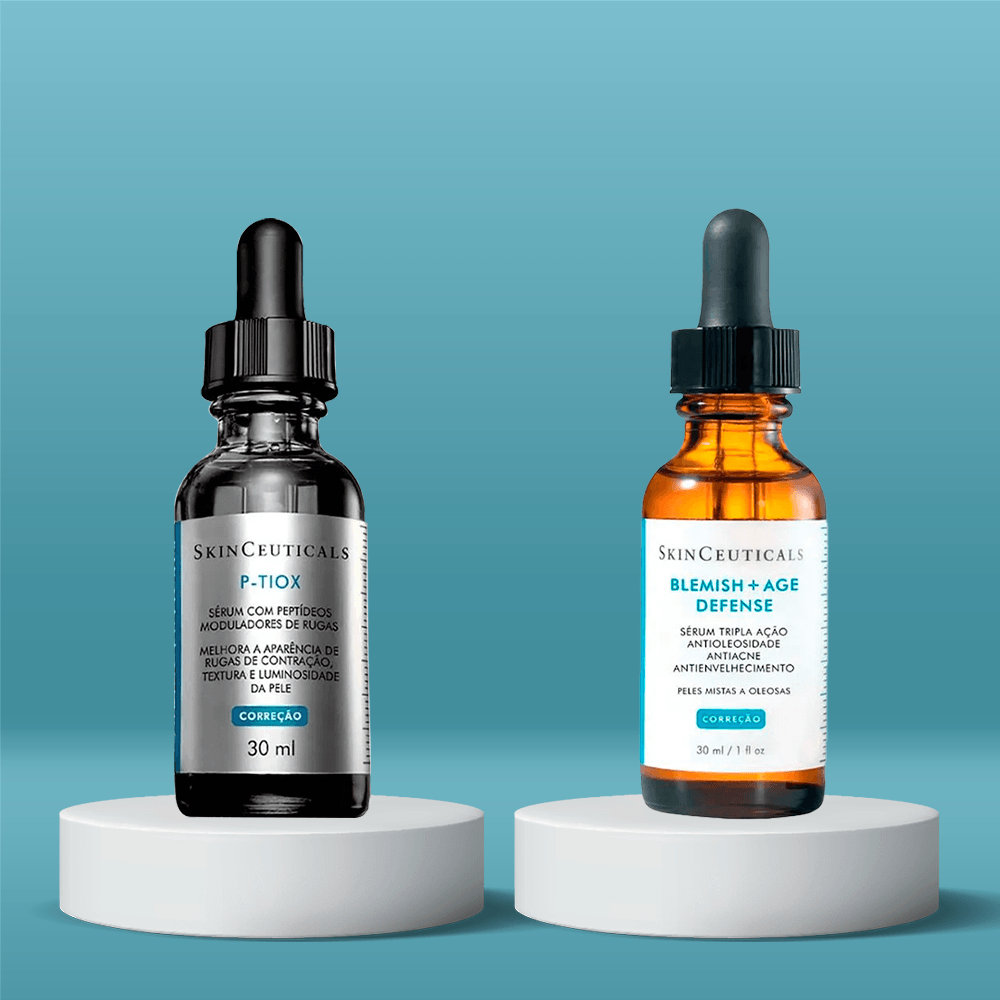 Kit SkinCeuticals Rugas e Acne - P-Tiox + Blemish + Age ÚNICO 2