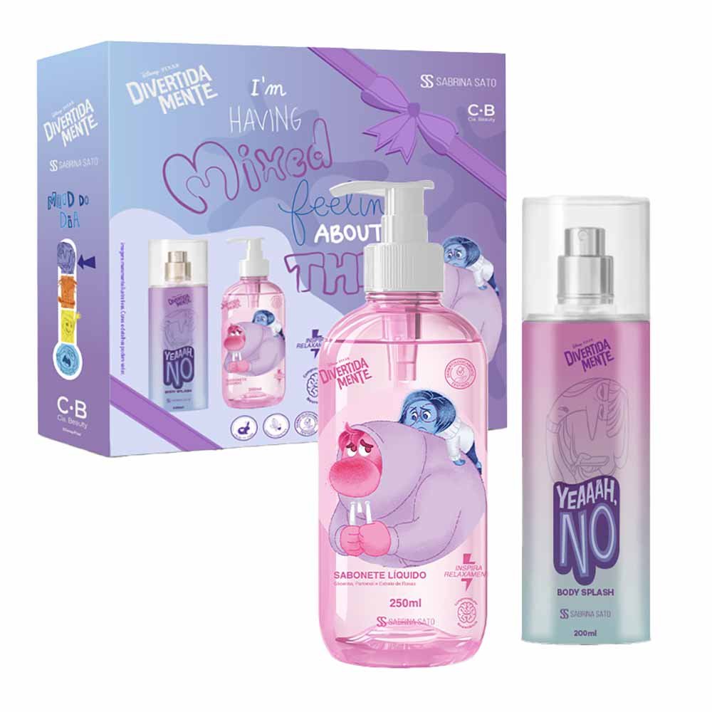 Kit Cia Beauty Divertidamente - Body Splash Tédio + Sabonete Líquido Vergonha e Tristeza ÚNICO 3