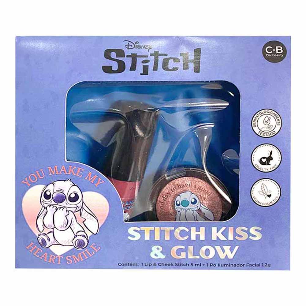 Kit Cia Beauty Pó Iluminador + Gloss Lip & Cheek - Stitch ÚNICO 2