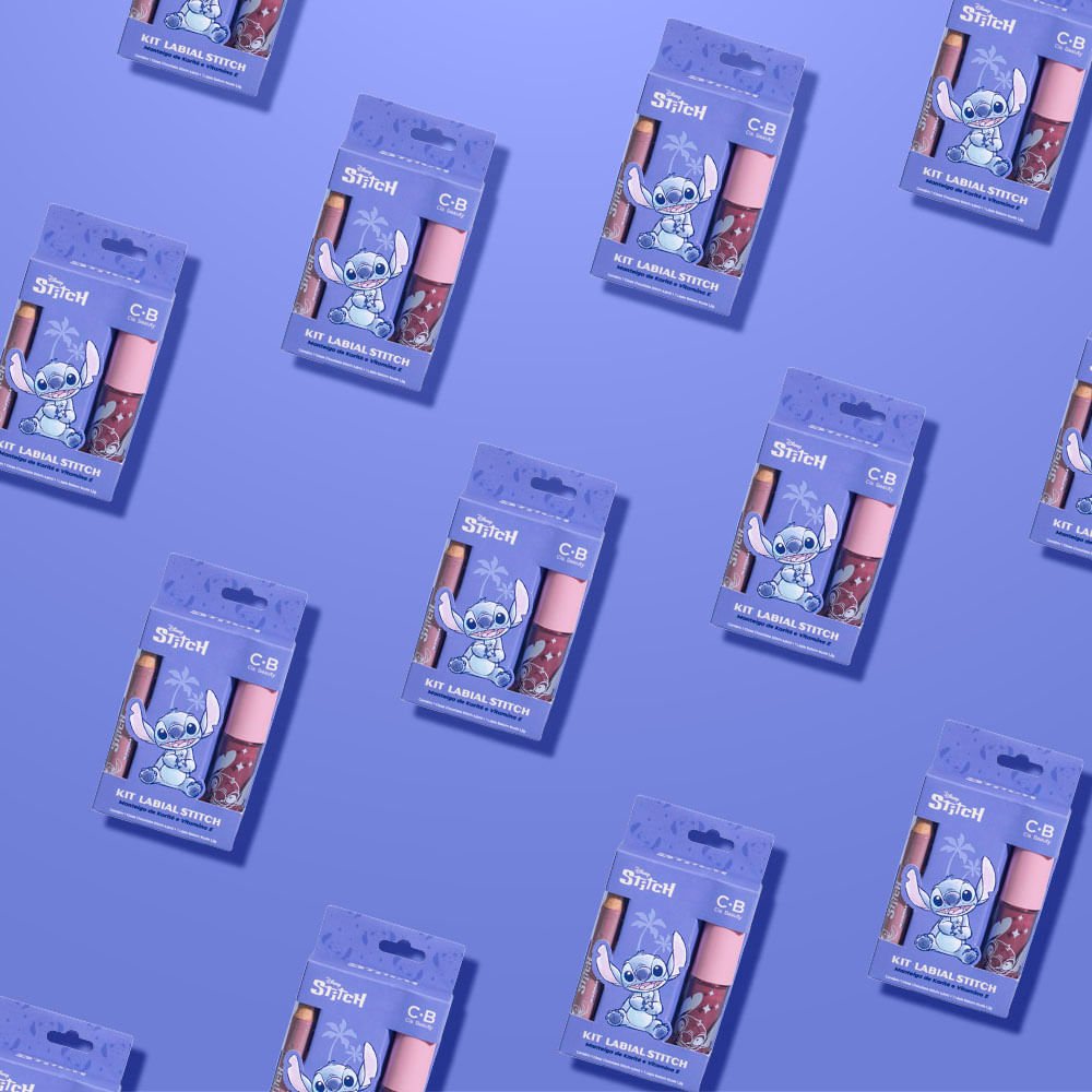 Kit Cia Beauty Stitch - Lápis Labial + Gloss ÚNICO 3