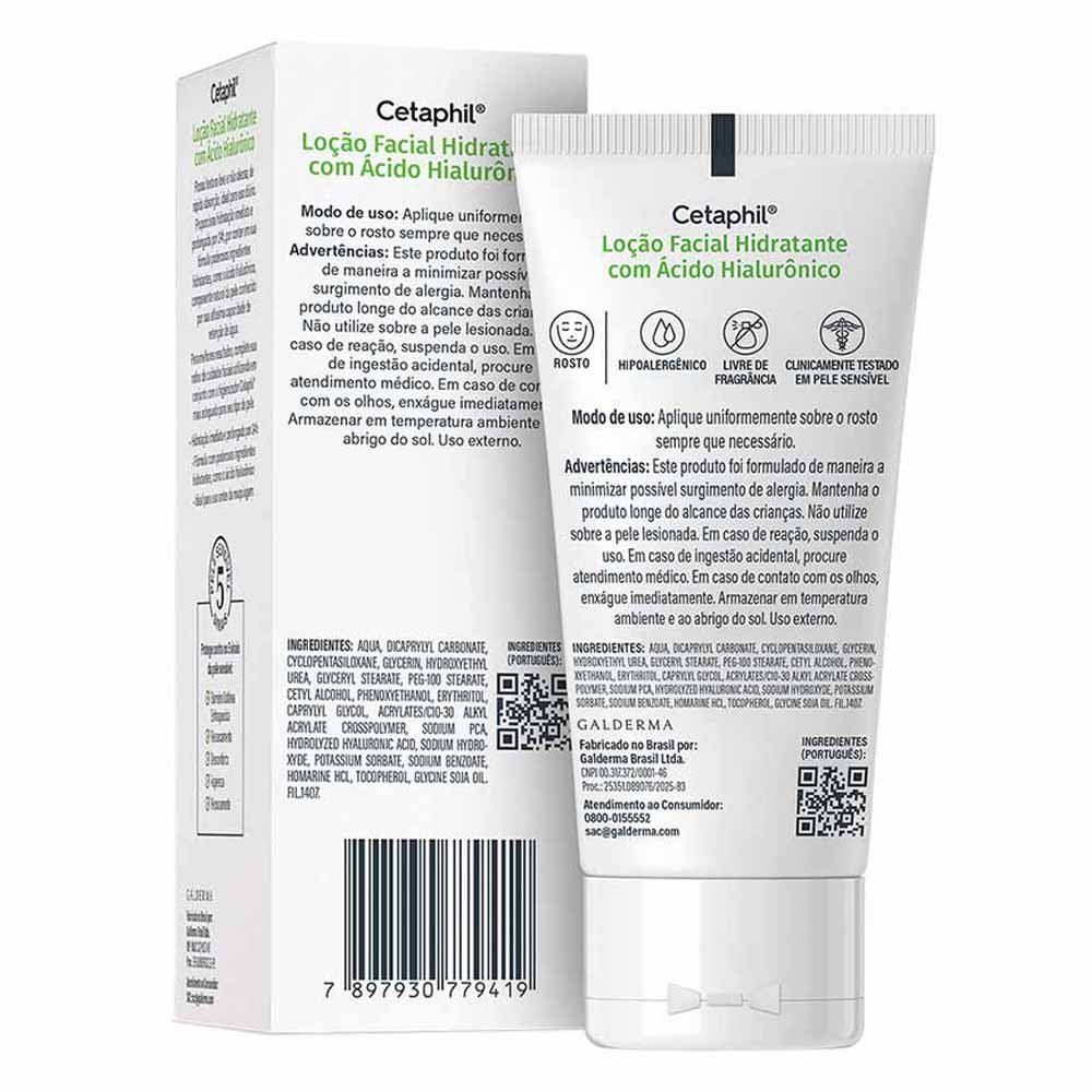 Loção Facial Hidratante com Ácido Hialurônico Cetaphil 50ml 5
