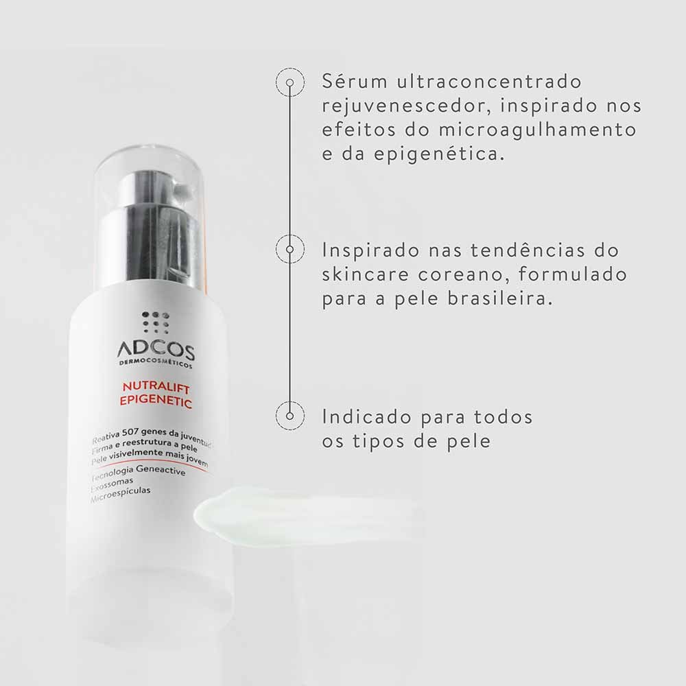 Sérum Ultraconcentrado Rejuvenescedor ADCOS Nutralift Epigenetic 30ml 3