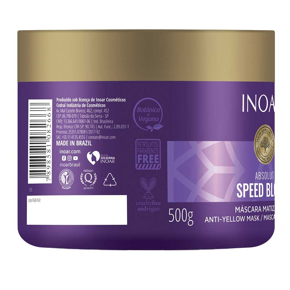 Máscara Inoar Speed Blond 500g 2