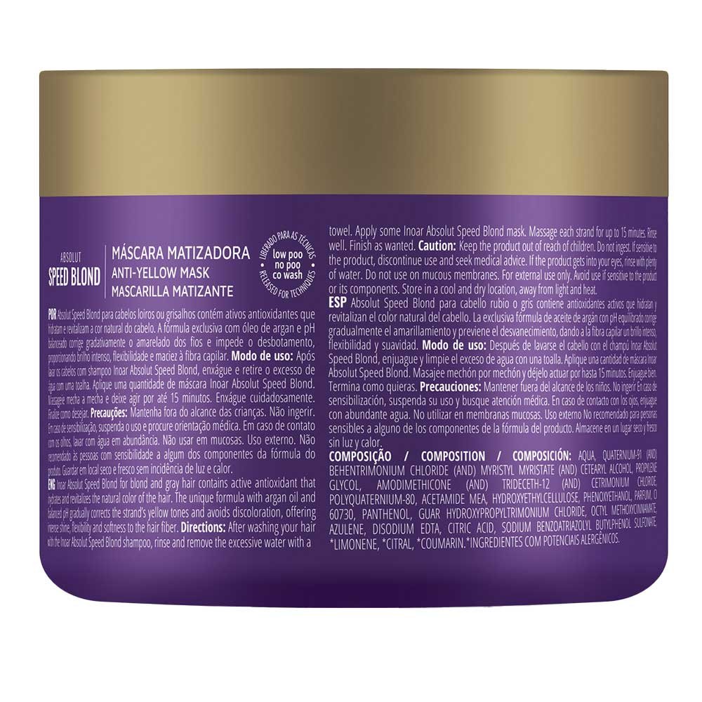 Máscara Inoar Speed Blond 500g 4
