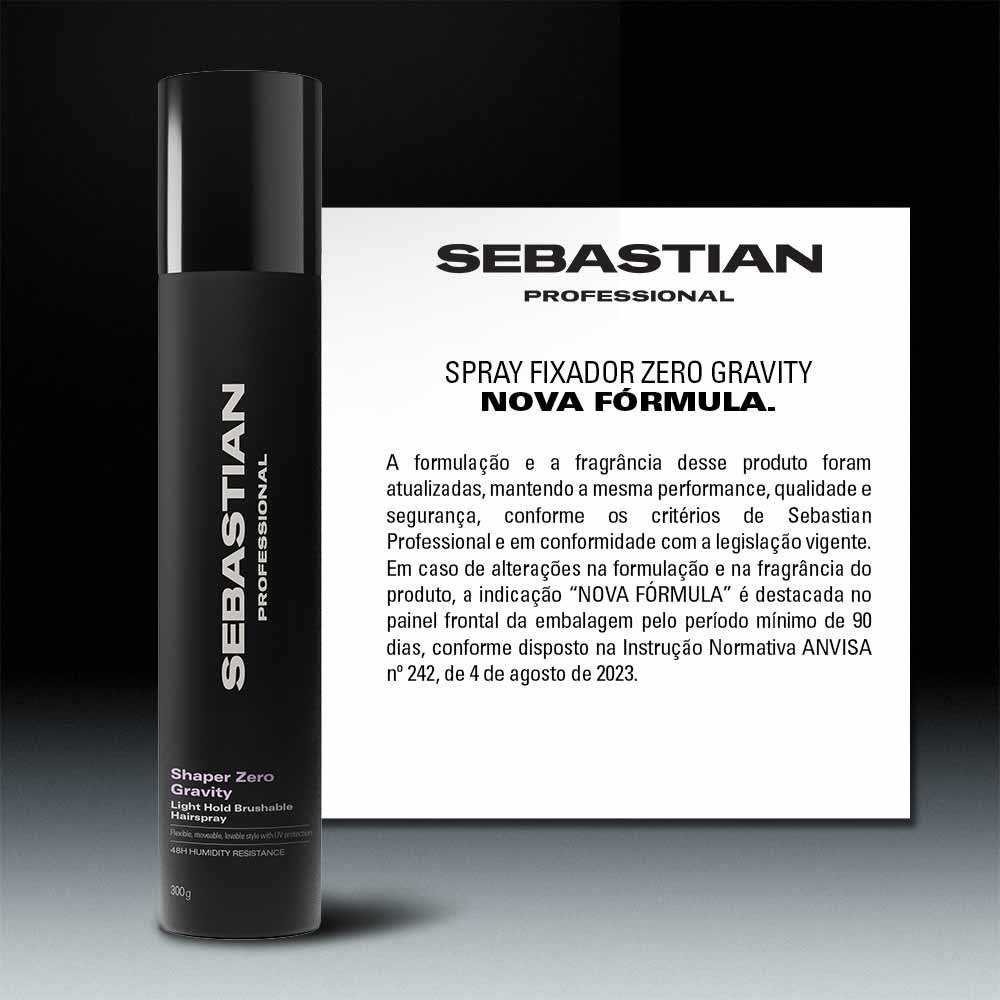 Spray Fixador Sebastian Shaper Zero Gravity 300ml 8