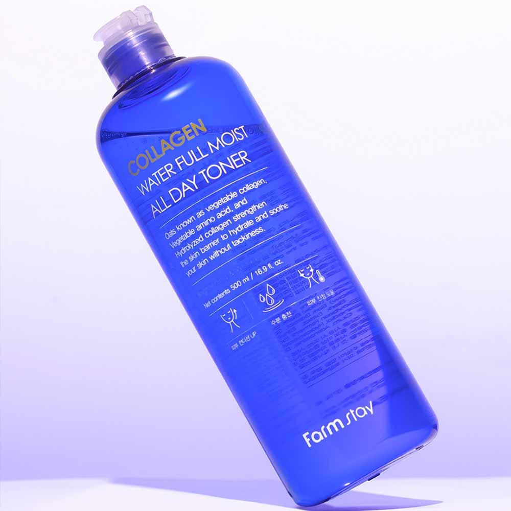 Tônico De Colágeno Farmstay Water Full Moist All Day 500ml 2