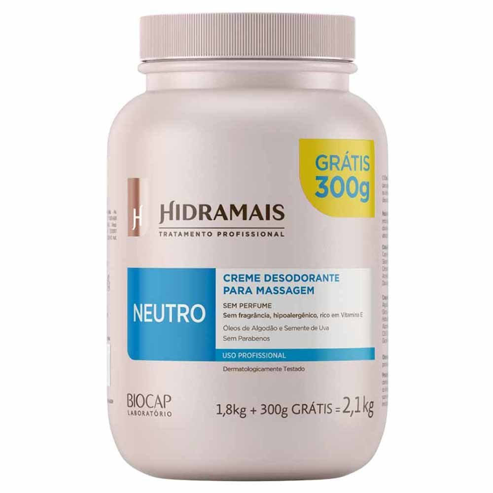Creme de Massagem Neutro Hidramais Profissional