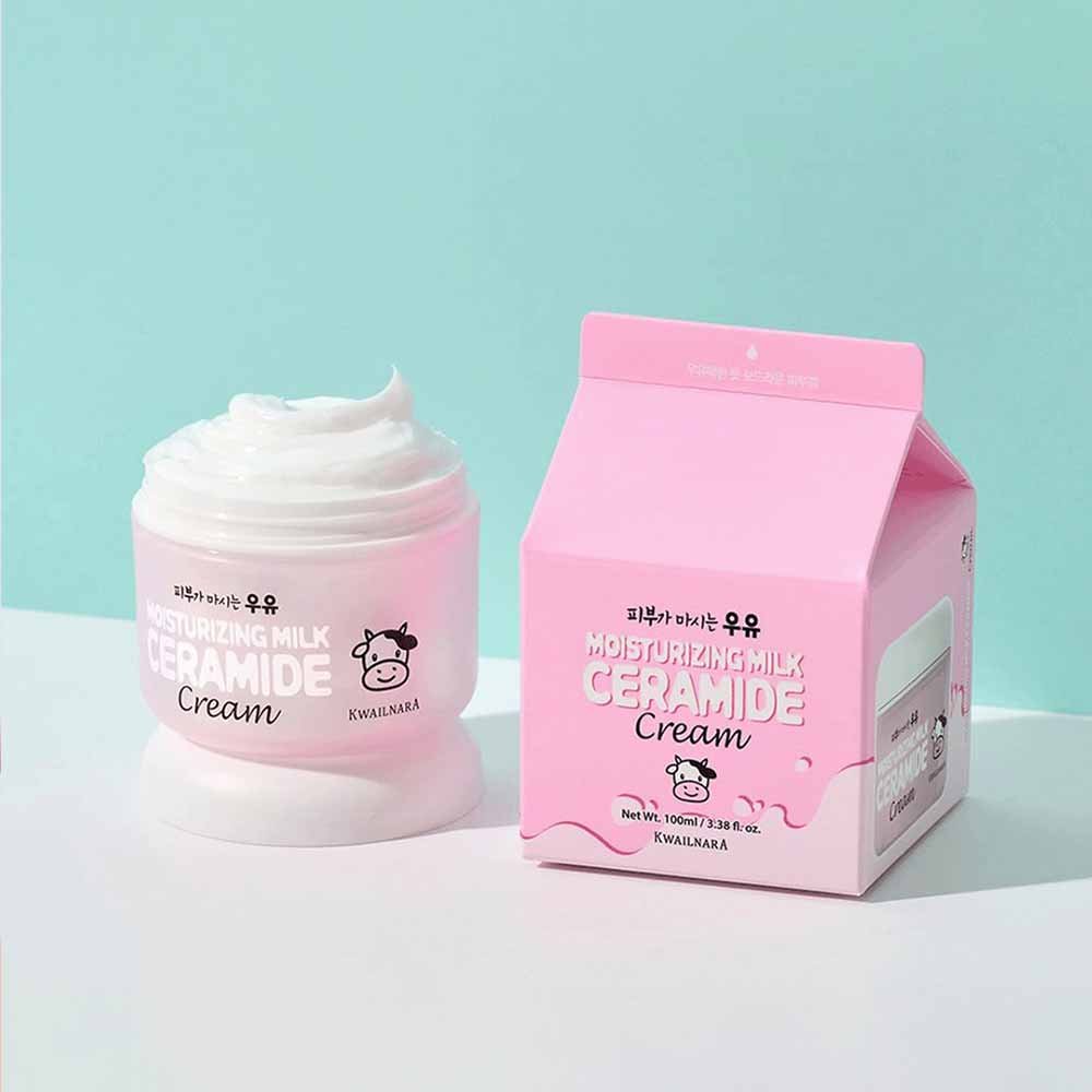 Creme Hidratante Facial Kwailnara de Ceramida e Leite 100ml 3